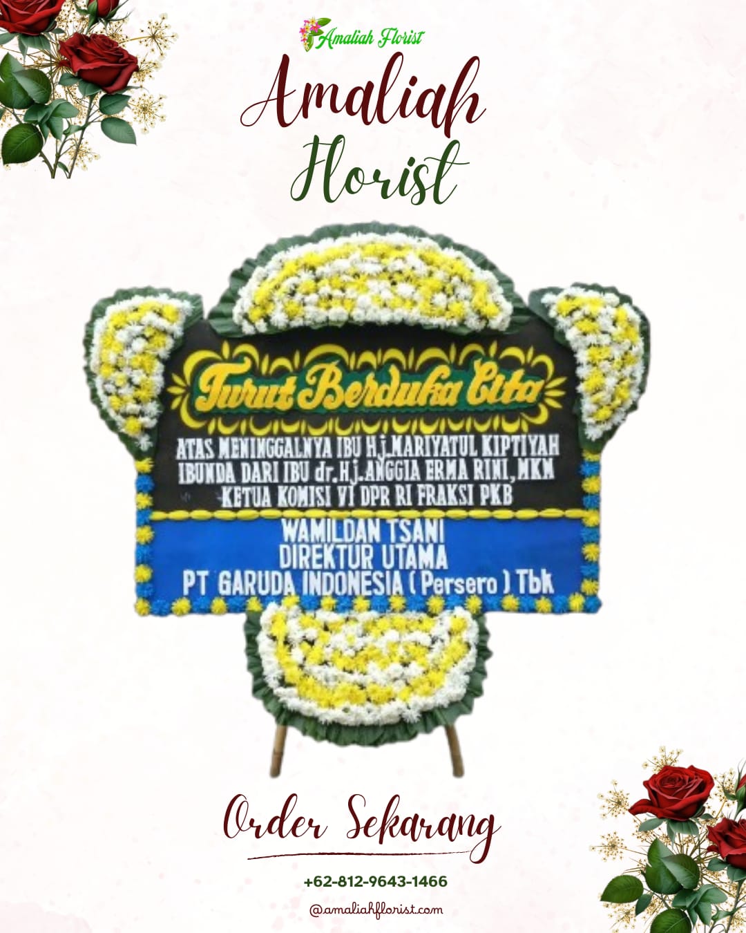 Papan Bunga Duka Bekasi